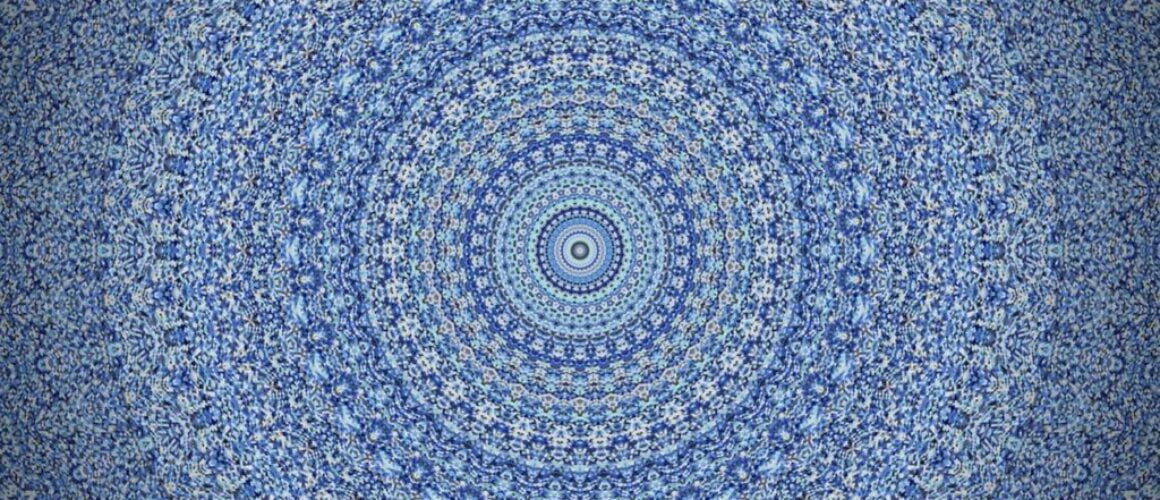 Free blue mandala art image