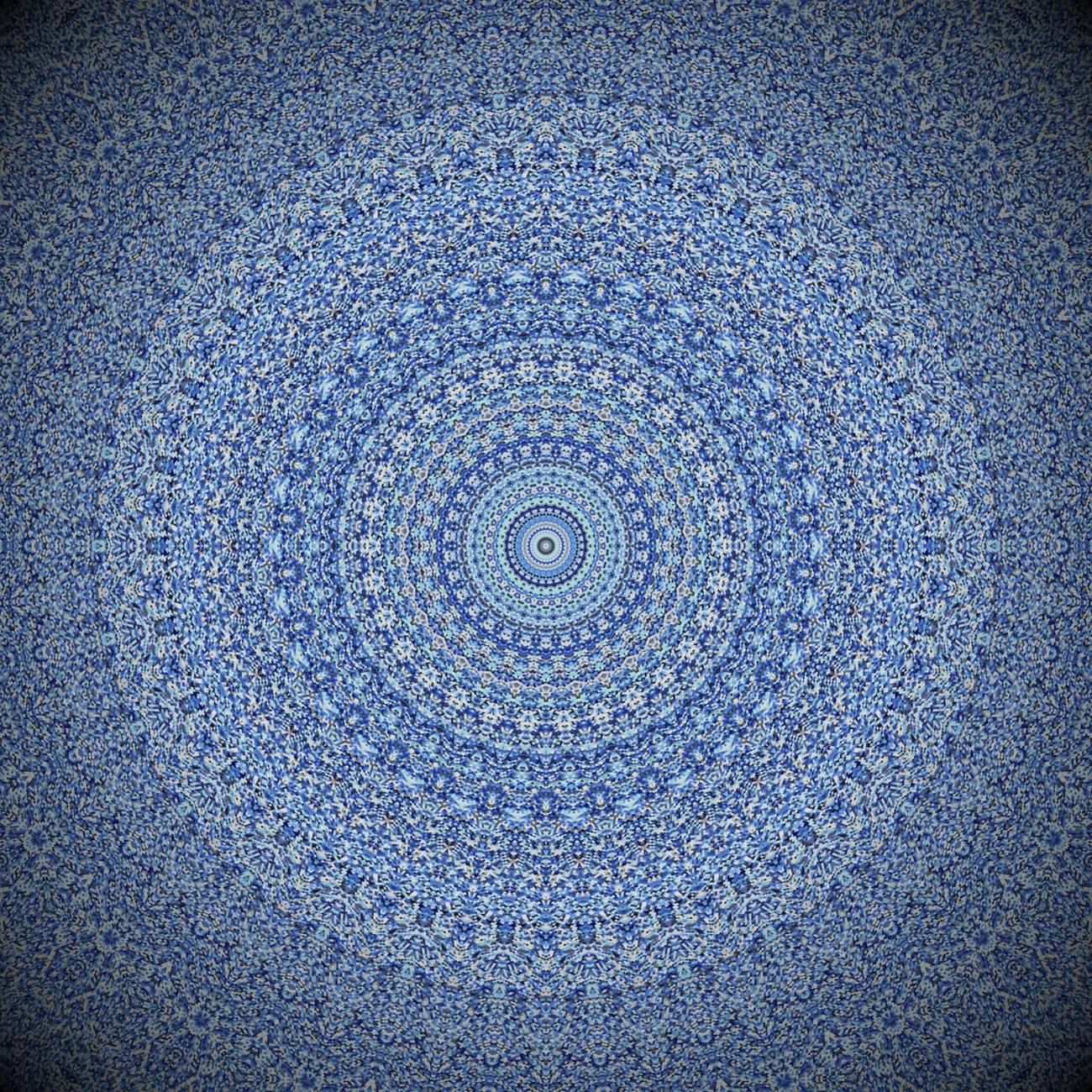 Free blue mandala art image